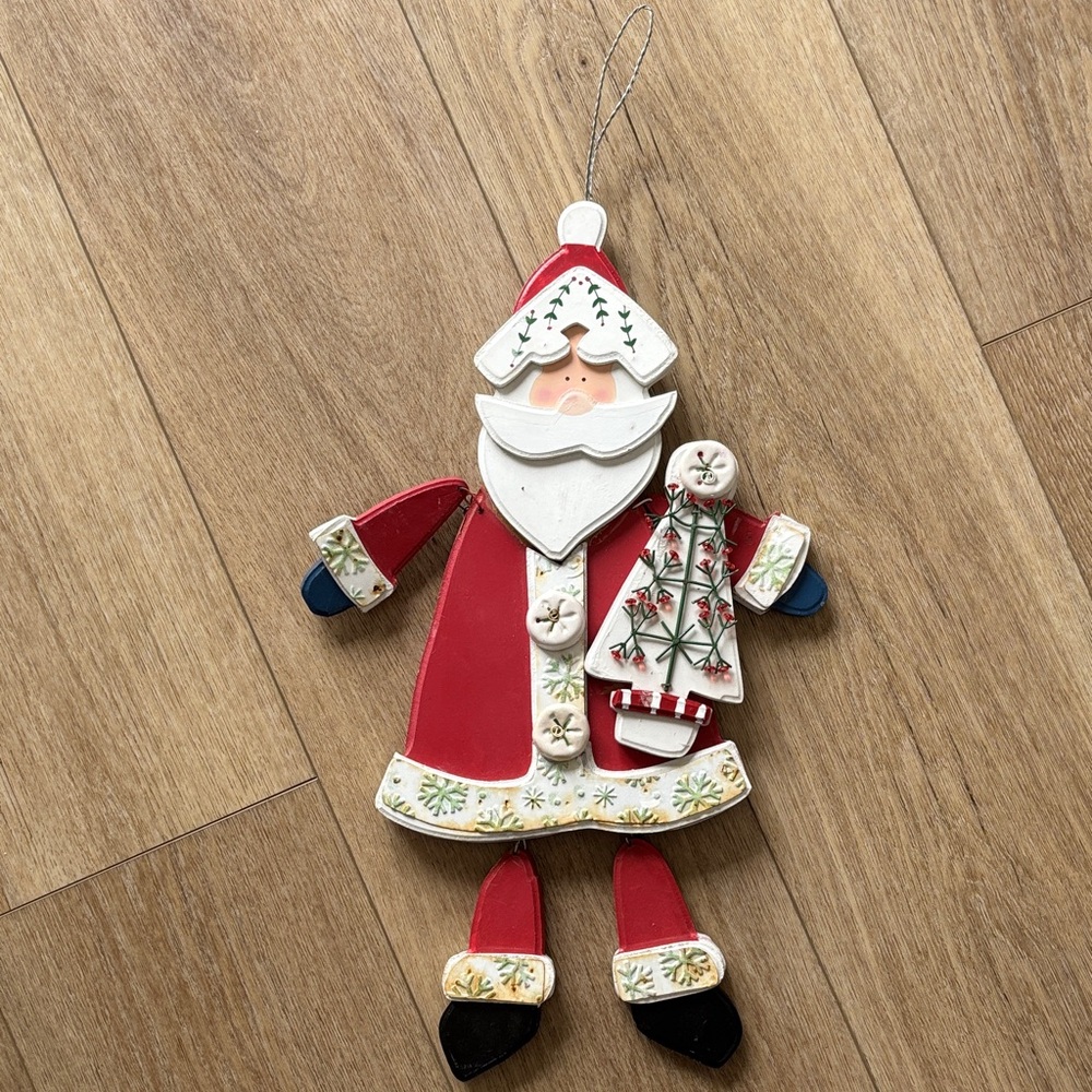 Festive Red Santa Ornament Hanging Decoration
